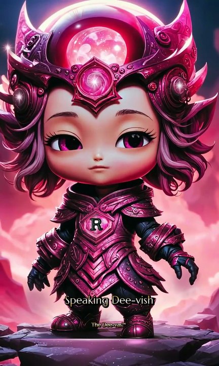Meet Rosa the Rhodonite Dee-va #meetthedeevas #animatedseries #animationshorts #youtubeshorts #cute