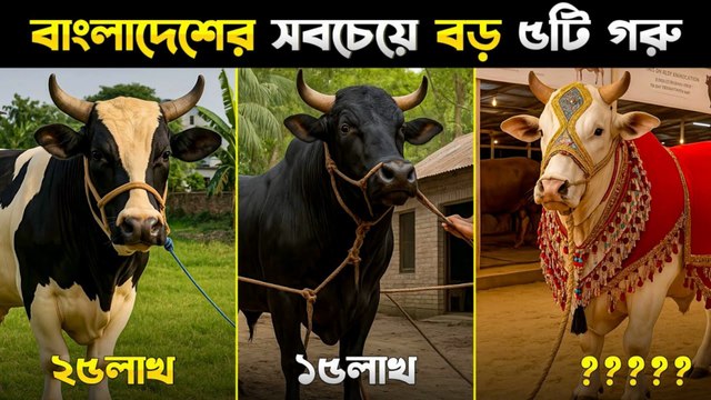বাংলাদেশের সবচেয়ে বড় ৫টি কোরবানির গরু! দাম কি সত্যিই কোটি টাকা? | Million Taka Cattle in Bangladesh