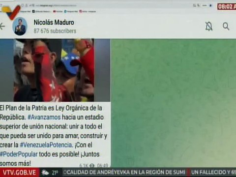 Pdte. Nicolás Maduro: Con el poder popular todo es posible, juntos somos más