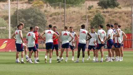 Último entrenamiento de España en Las Rozas antes de viajar a Alemania