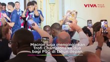 Tangis Marquinhos saat Bawa Trofi Champions ke Istana Elysee