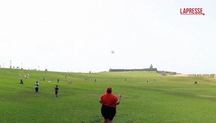 Una nube di polvere del Sahara avvolge i Caraibi