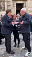 Daniel Auclair et Luis Fernandez aux obsèques de Jean Tibéri, ce mardi 3 juin 2025.