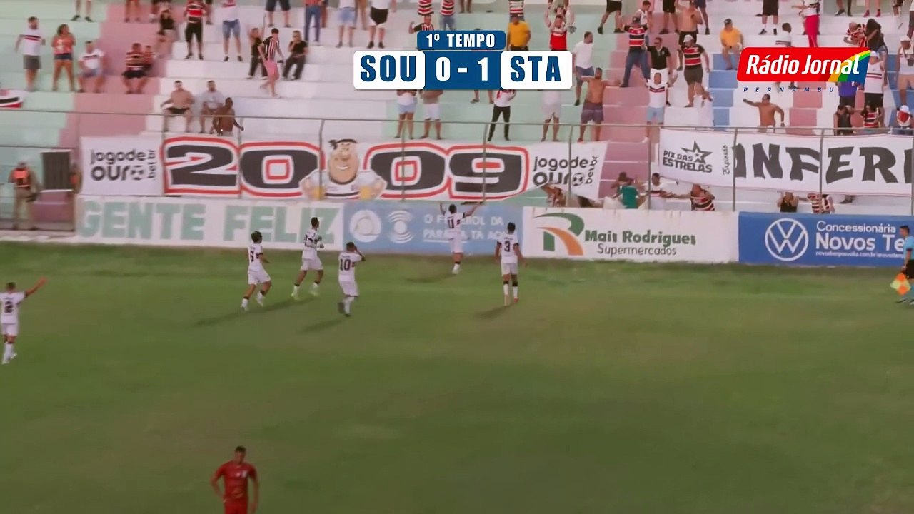 1x0 - SANTA CRUZ  X SOUSA