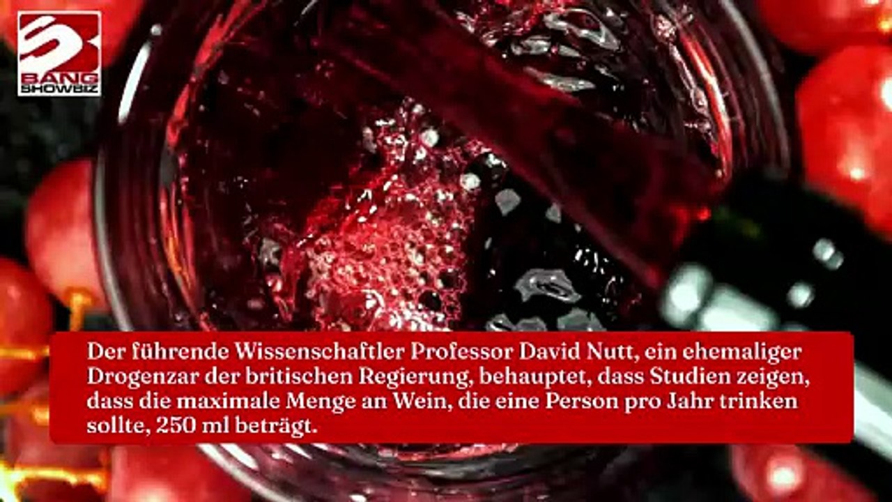 Wissenschaftler behaupten, dass Menschen nur ein Glas Wein pro Jahr trinken sollten