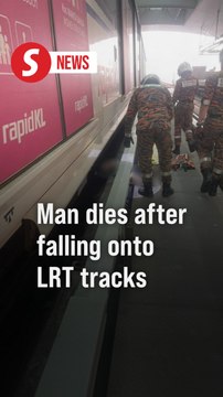 Man run over by train after falling onto LRT tracks
