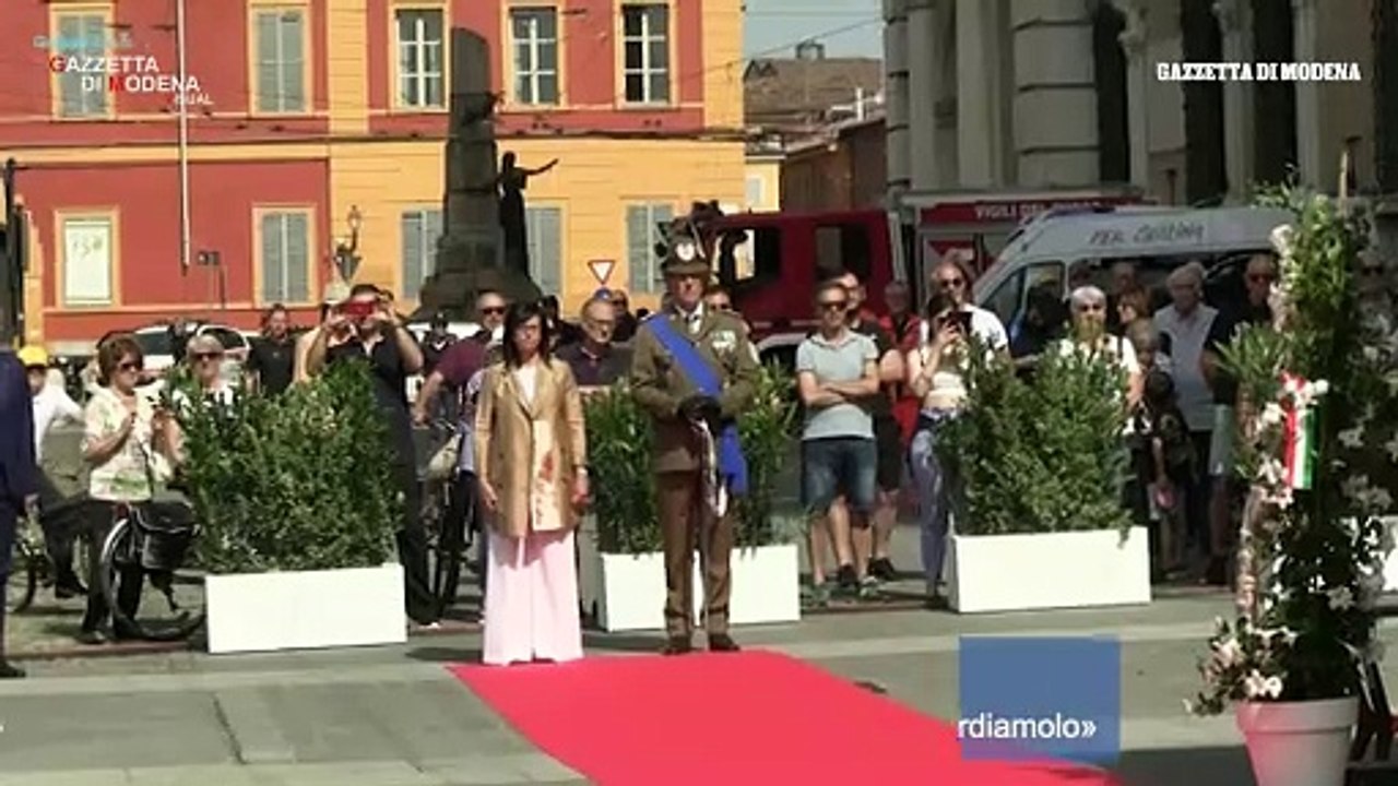 Festa della Repubblica, la cerimonia in piazza Roma a Modena
