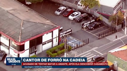 Cantor de forró é preso após tentar matar a amante