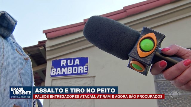 Assalto e tiro no peito: bandidos disfarçados de falsos entregadores são procurados