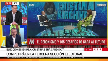 Cristina Kirchner confirma candidatura en Buenos Aires
