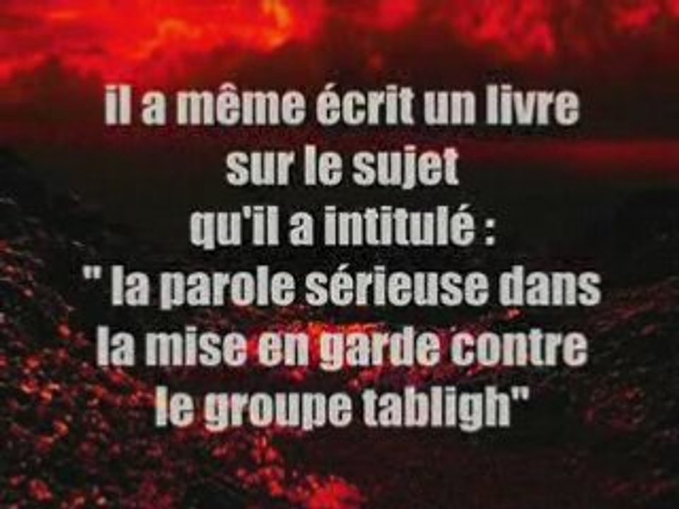 Réponse aux tablighs