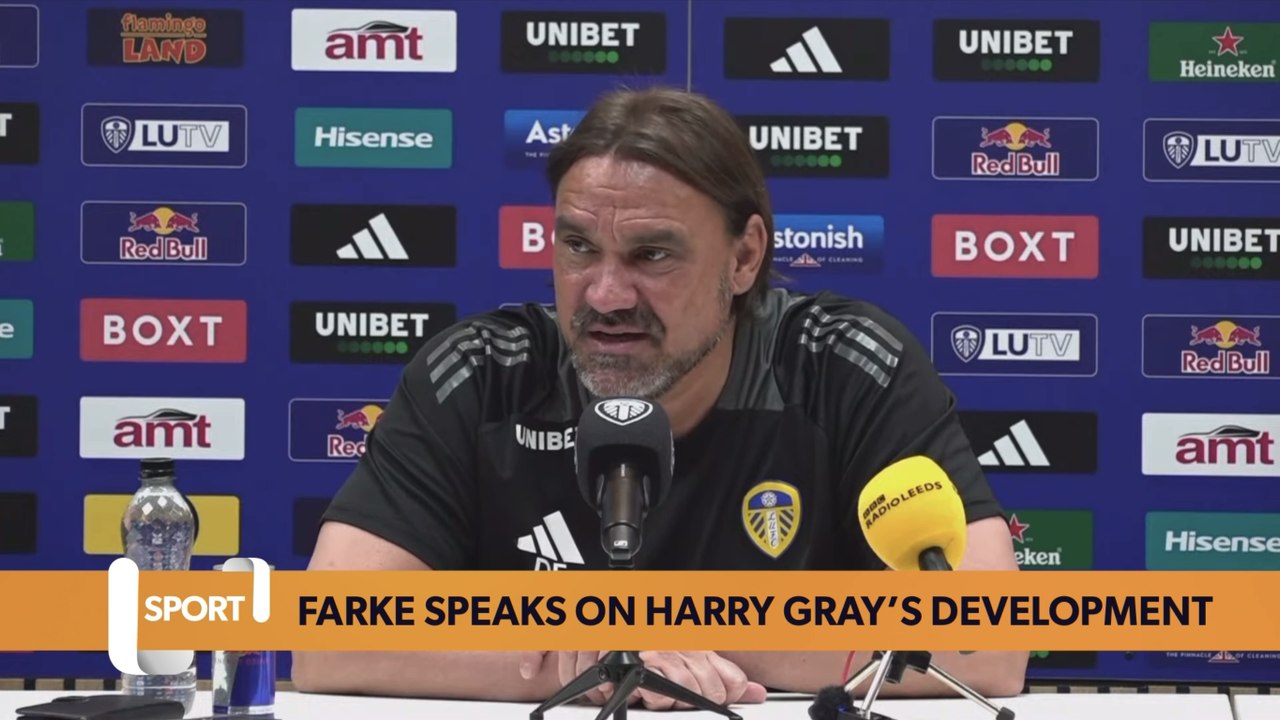 Leeds boss Daniel Farke speaks on young star Harry Gray’s development