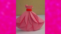 How to Make an Origami Dress (Variation 1) | Easy Paper Dress Tutorial