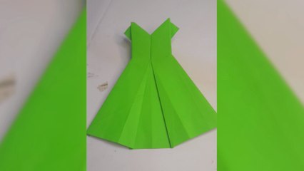 How to Make an Origami Dress (Variation 2) | Stylish Paper Dress Tutorial
