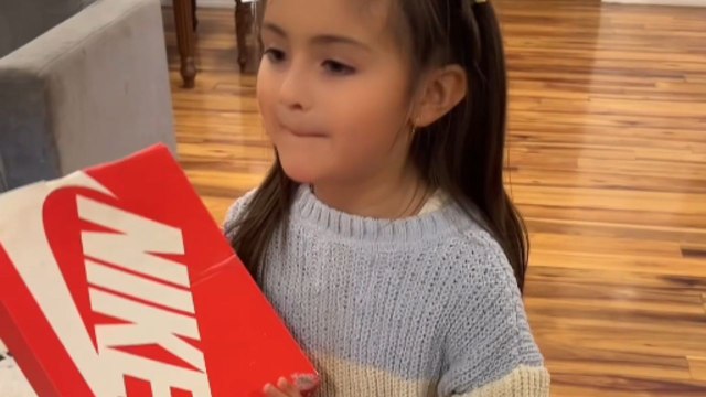 Hilarious shoebox prank by little girl catches her dad off guard