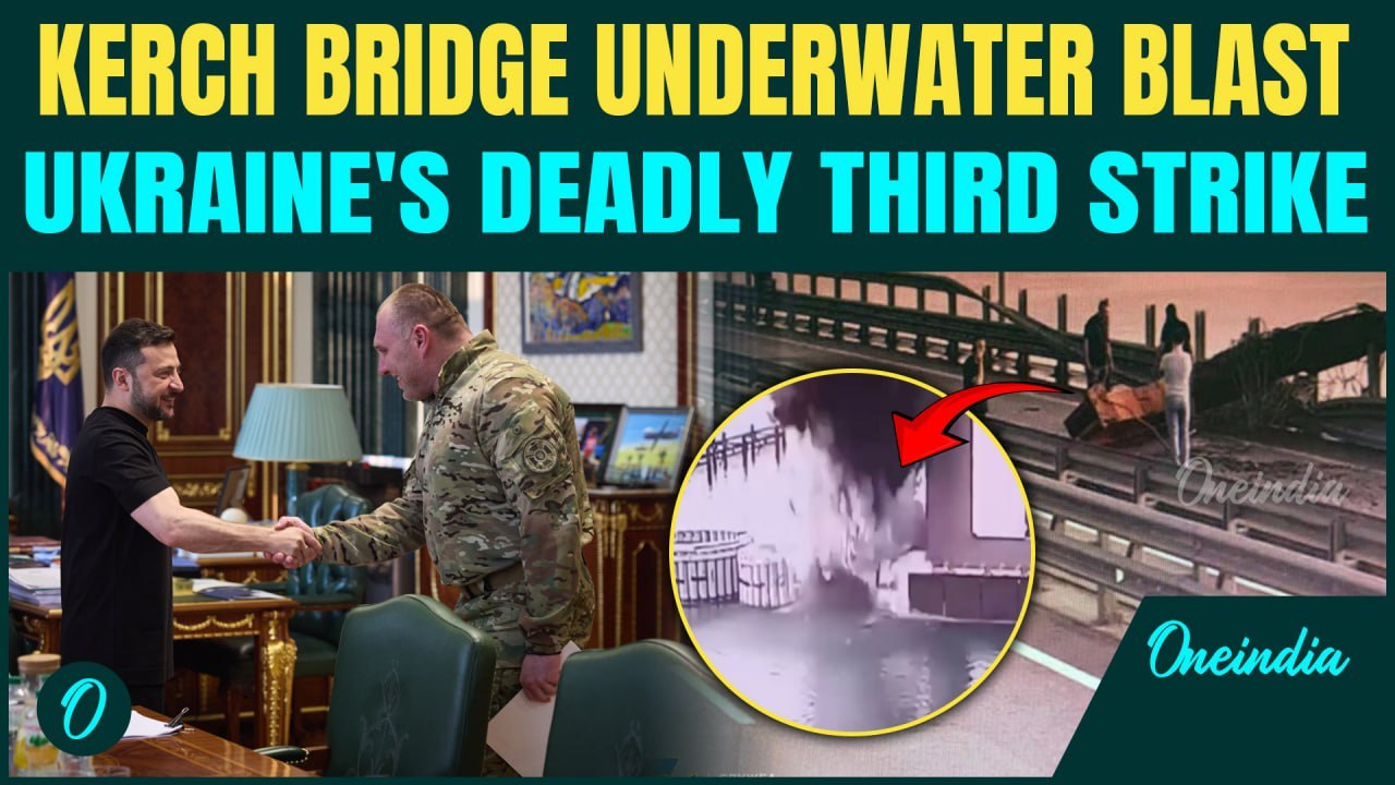 Ukraine's Underwater Strike onKerch Strait Bridge Caught on Camera Russia’s Critical Crimea Lifeline