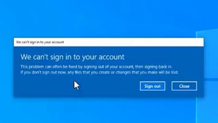 Fix “We Can't Sign In to Your Account” Error on Windows 10/11 | Step-by-Step Tutorial