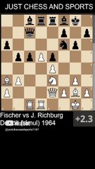 Bobby Fischer pins a piece and beats Richburg (1964)