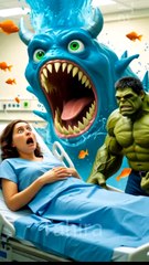 "The Unexpected Delivery: Monster Splash in the Maternity Ward"