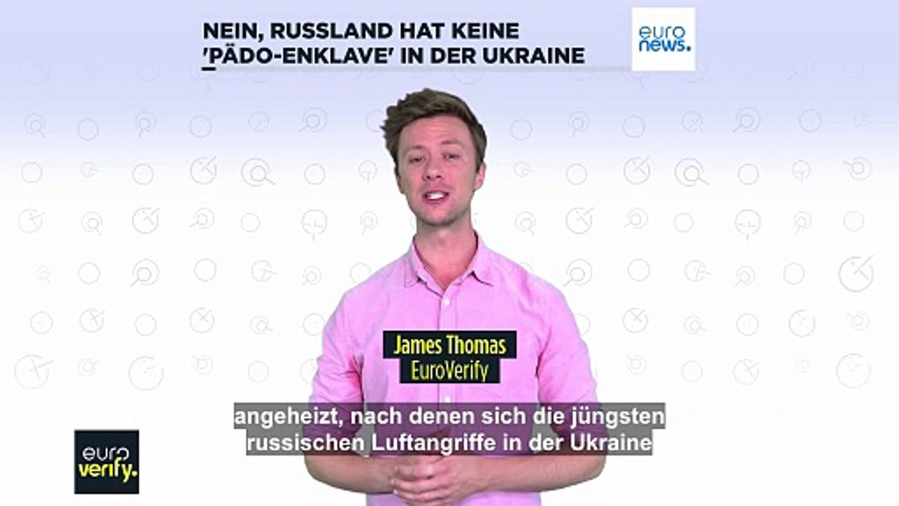 Faktencheck: Nein, Russland hat keine 'Pädo-Enklave' in der Ukraine bombardiert