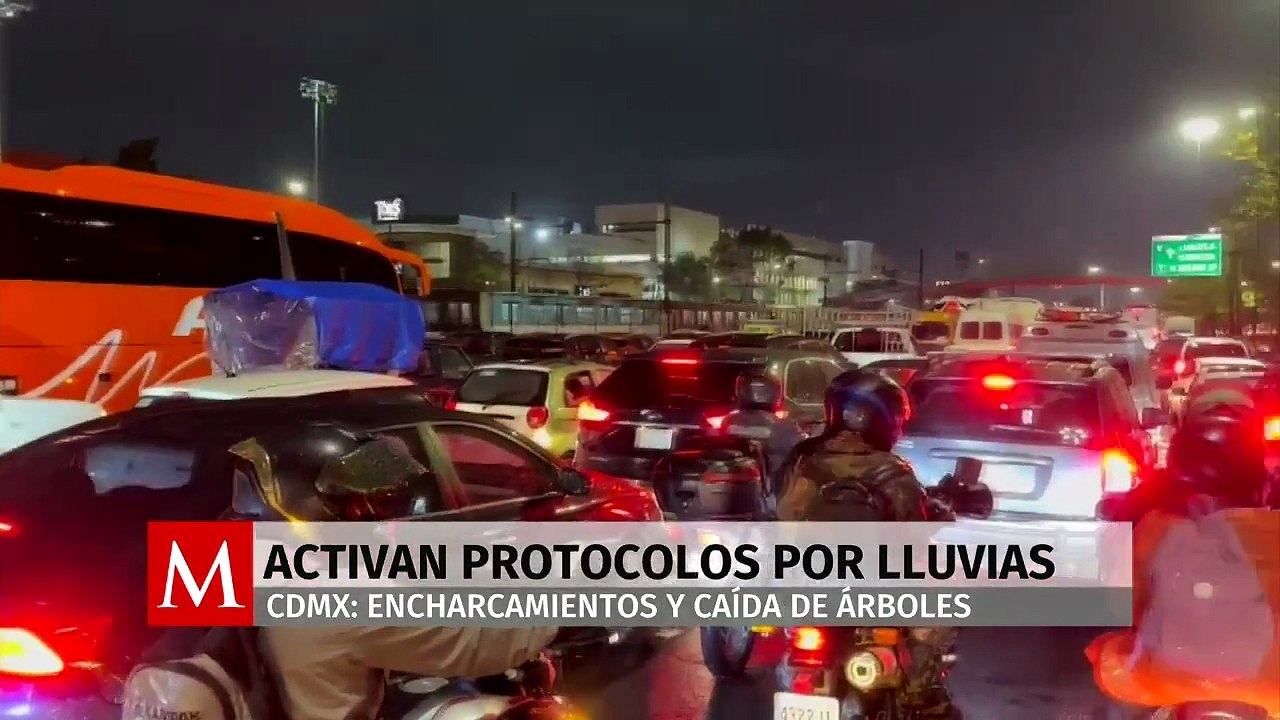 Activan protocolo 'Tlaloque 2025' por lluvias en CdMx para atender afectaciones viales