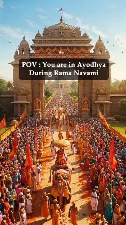 POV: You're in Ayodhya During Rama Navami ✨🚩 #RamNavamiVibes