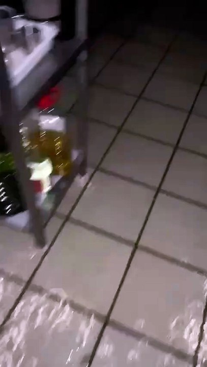 El restaurante Suite 22, inundado