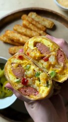 Sausage Egg Cheese Burrito 🌯
