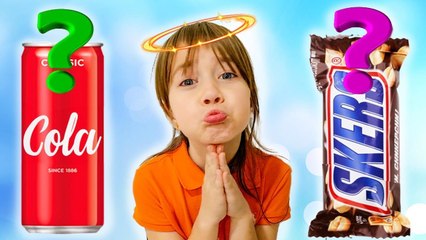 Girls learn healthy eating with Magic machine