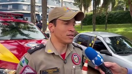 Atropelamento deixa homem ferido na Praça Hênio Romagnolli, em Umuarama