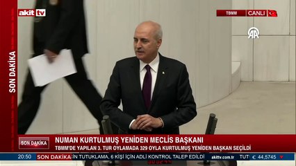 Numan Kurtulmuş yeniden TBMM başkanı