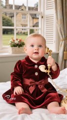 cute baby calling to her Father