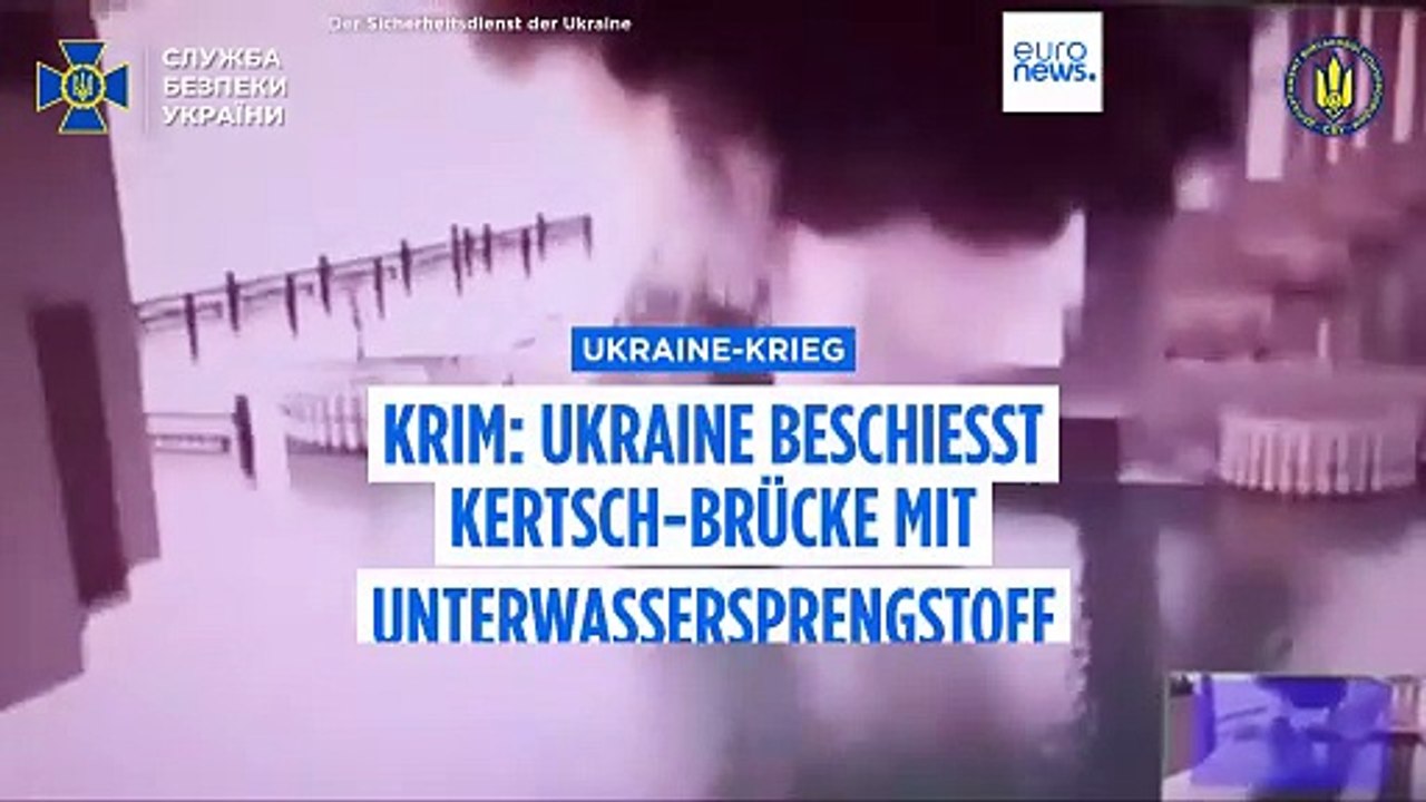 Krim: Ukraine greift Kertsch-Brücke mit Unterwassersprengstoff an