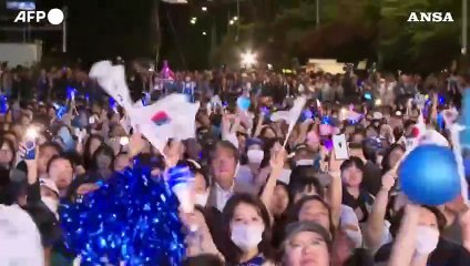 Corea del Sud, i sostenitori di Lee esultano alla conferma della vittoria