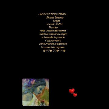 LADDOVE NON VORREI... Silvana Stremiz Legge Rodolfo Vettor Creative video annare53 ❤️