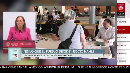 “Es lo que el pueblo decide”, admite Rocío Nahle ante avance de la oposición en Veracruz