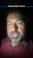 Motasem Dalloul, jornalista palestino morador de Gaza, fala ao Correio enquanto se escuta o barulho de drones israelenses ao fundo