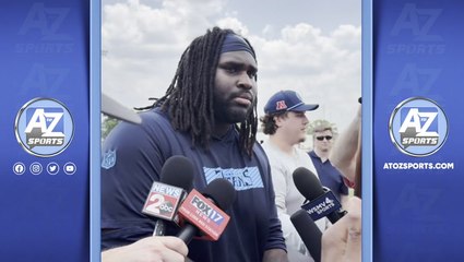 Catching up with Titans DT T'Vondre Sweat at OTAs today