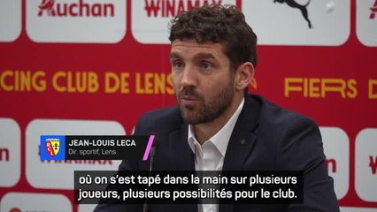 Lens - Leca : "On s’est tapé dans la main sur plusieurs joueurs"