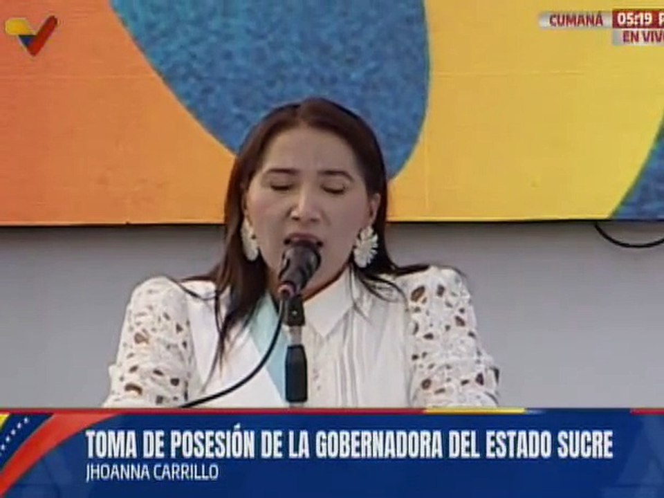 Gob. Jhoanna Carrillo: Hemos presentado el proyecto "Estado Sucre" que nació del pueblo