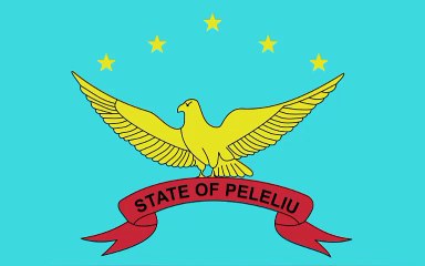 Flag of Peleliu State. Bendera Negara Bagian Beliliou. Peleliu State Flag. Flag of State of Peleliu. State of Peleliu Flag. Drapeau de l'État de Peleliu. Bandeira do estado de Peleliu. Bandera del estado de Peleliu. Vlag van de staat Peleliu. ペリリュー州の旗