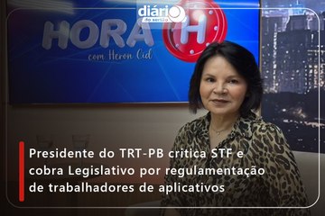 Presidente do TRT-PB critica STF e cobra Legislativo por regulamentação de trabalhadores de aplicativos