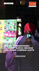 Nuevas medidas para poder comprar aceite