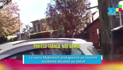 La jueza Makintach protagonizó un insólito accidente durante un móvil