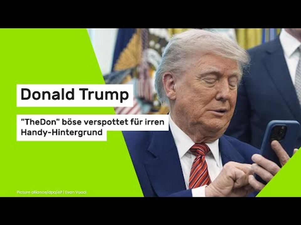 Donald Trump: 'The Don' böse verspottet für irren Handy-Hintergrund
