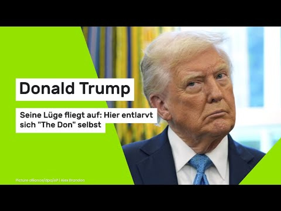 Donald Trump: Seine Lüge fliegt auf: Hier entlarvt sich 'The Don' selbst