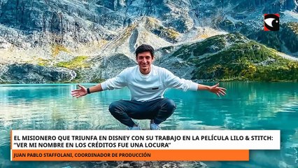 El misionero que triunfa en Disney con su trabajo en la película Lilo & Stitch: “Ver mi nombre en los créditos fue una locura”