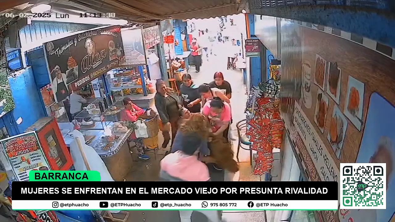 Barranca: Dos Mujeres se agarraron a golpes en el mercado viejo