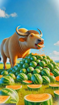 How a buffalo give watermelon juice #animals #firebrigade😱 #facebookviral #jalpari #foryouシ #BunnyAdventure #trend #amazingfacts #animation #indian #bestoftheday #trending #explore #cartoon #Amazing #shorts #AI #duck #animals @follwer @Highlights @ev