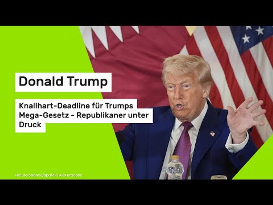 Donald Trump: Knallhart-Deadline für Trumps Mega-Gesetz - Republikaner unter Druck